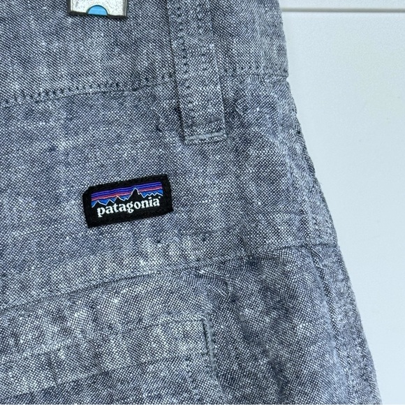 PATAGONIA Back Step Hemp/Cotton Shorts Chambray Sz 31 Neo Navy - Picture 6 of 9